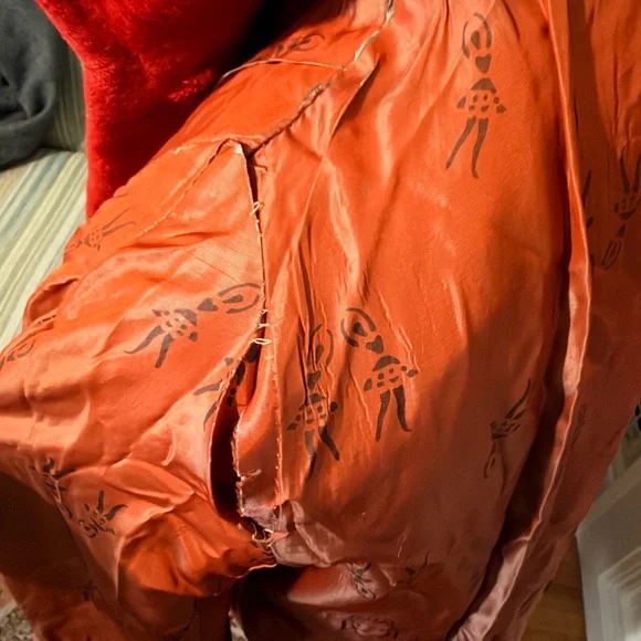 Vintage Elegant Red mohair? Women's Coat - Picture 13 of 15